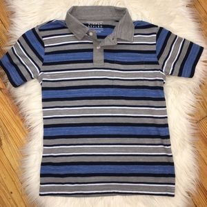 Boys Striped Short Sleeve Polo👕Style Shirt ((L4))